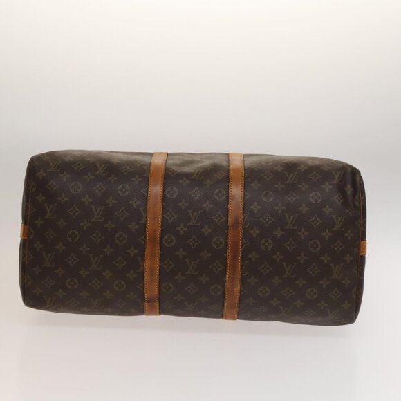 LOUIS VUITTON Monogram Keepall Bandouliere 55 Boston Bag M41414 LV Auth 134424 - Picture 6 of 16